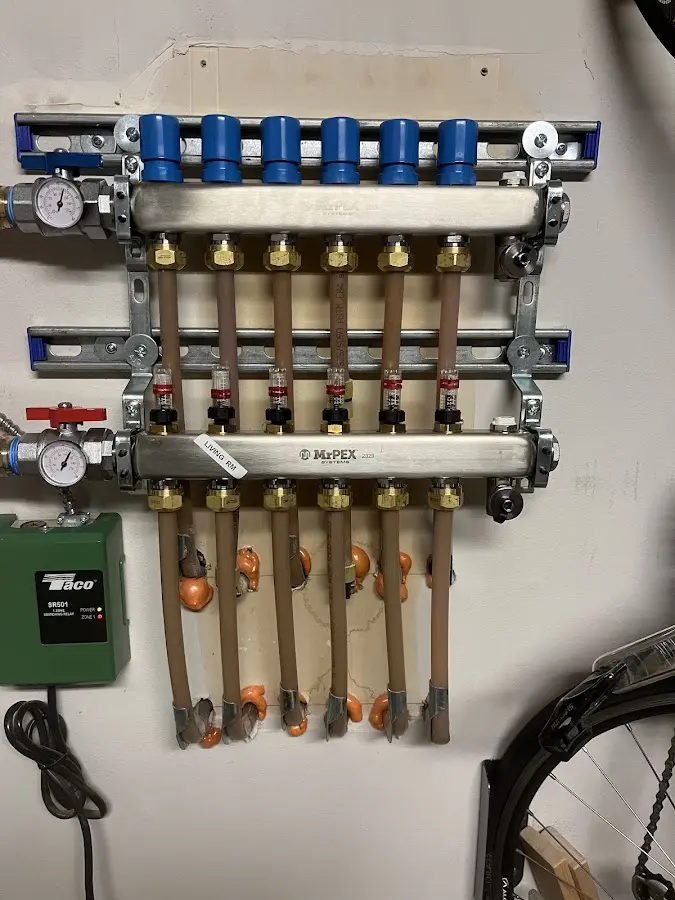 Plumber performing Leak Detection at a residential property in Azle